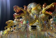 Axé que ecoa dos tambores! Viradouro exalta fé e ancestralidade em carro místico