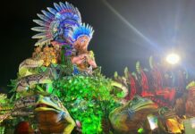 Dragões da Real 2026: alegorias na área da concentração