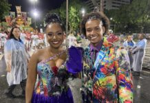 Daniel e Taciana conduzem a leitura do Manguebeat no ensaio técnico da Grande Rio