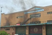 Grande Rio controla princípio de incêndio em barracão