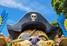 Salgueiro 2026: alegorias na área de concentração