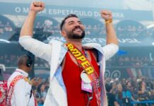 Viradouro anuncia renovações do intérprete Wander Pires e do carnavalesco Tarcísio Zanon