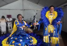 Ecos de uma realeza negra: Terceiro casal da Portela exalta o Maçambique de Osório na Sapucaí