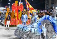 Alegria do Vilar invoca Xangô e faz desfile seguro na Intendente