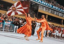 Amor ao pavilhão: Rute e Julinho emocionam no primeiro ensaio técnico da Viradouro na Sapucaí e reafirmam devoção pela escola