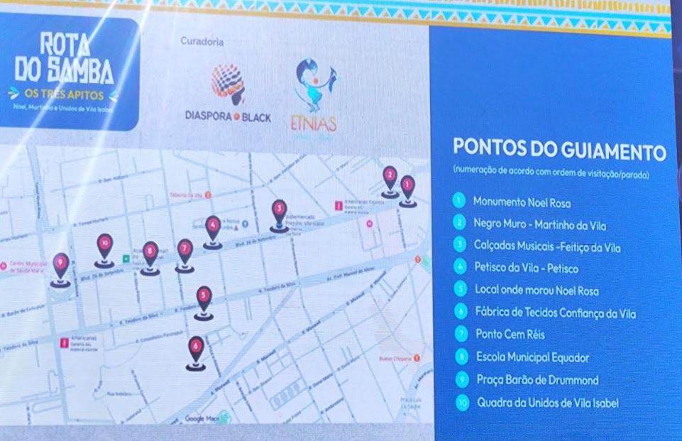 Vila Isabel entra no mapa do turismo internacional com a Rota do Samba ‘Três apitos’ 2 vila rota2