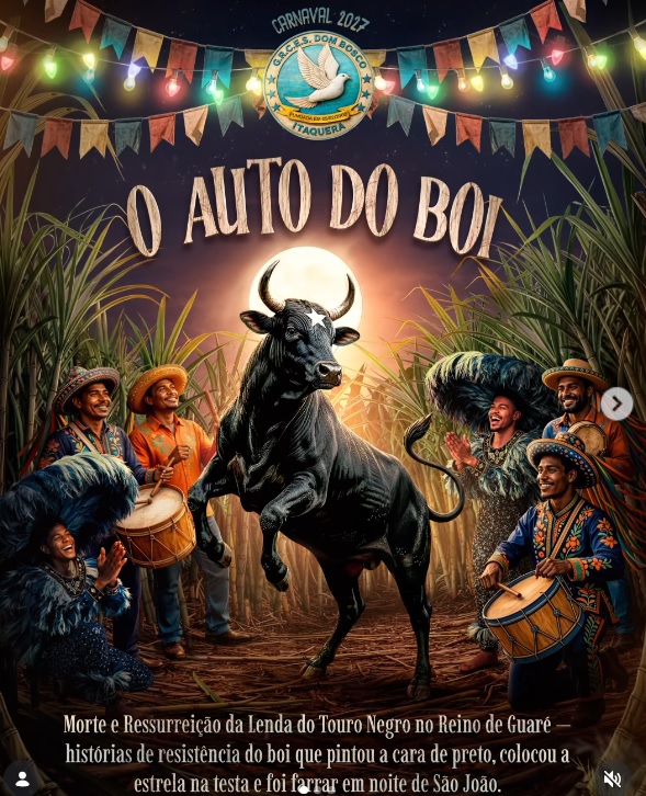 ‘O Auto do Boi’ é o enredo da Dom Bosco para o Carnaval 2027 1 dombosco logoenredo 2