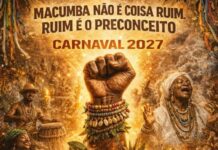 Arrastão de Cascadura aposta em enredo de resistência e valorização das religiões de matriz africana para o Carnaval 2027