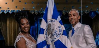 Nenê de Vila Matilde anuncia a saída do primeiro casal de mestre-sala e porta-bandeira