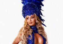 Juju Salimeni está de volta ao carnaval carioca como musa da Unidos da Tijuca